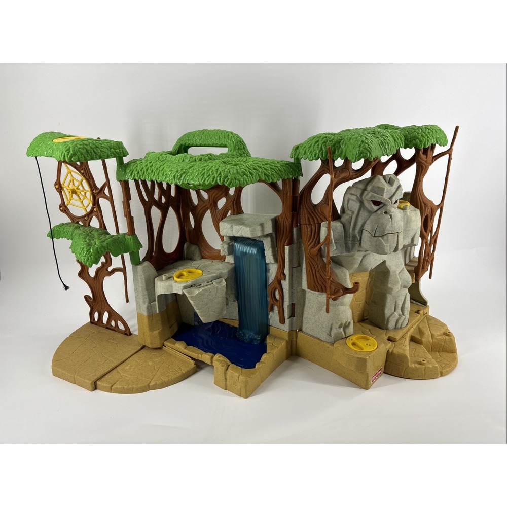 Fisher Price Imaginext Gorilla Mountain Jungle Safari Playset Light & Sound